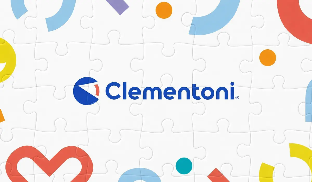 Clementoni puzzles, educational toys and brand logo